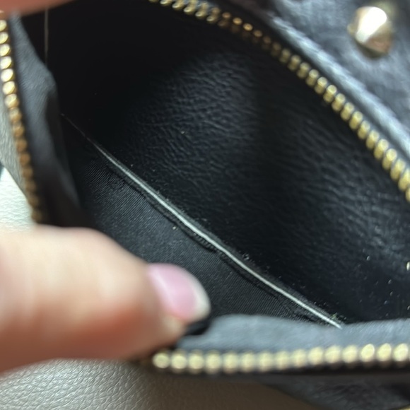 BeBe Small Black Studded Backpack - GUC - Gold and Rhinestone Hardware - Picture 6 of 9